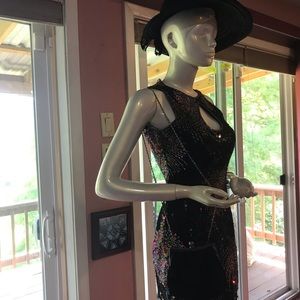 Vintage Petite Fireworks Dress! New Years Eve